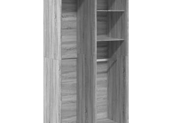 Szafa szary dąb sonoma 100x50x200 cm materiał drewnopochodny WM-3307770