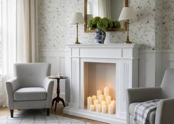 Portal kominkowy atrapa kominka drewno Konsola Royal