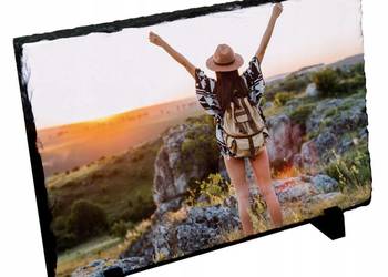 Granitowa ramka ze Zdjęciem Prezent na Rocznicę, Ślub, Chrzest, Komunię Św.