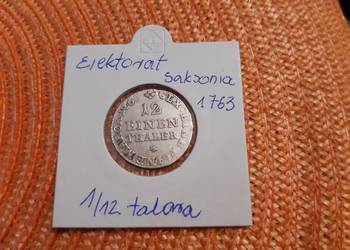 moneta srebrna Elektorat Saksonii z 1763r