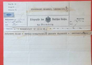 ( 1117 ) Telegram Berlin - Bromberg