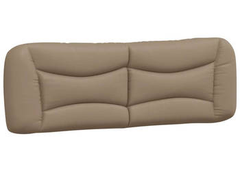 Poduszka na wezgłowie cappuccino 160 cm sztuczna skóra WM-374599