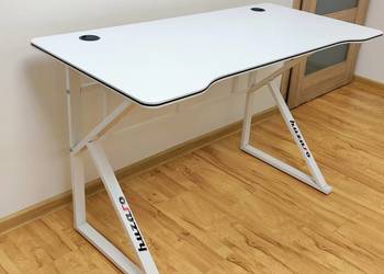 Biurko Gamingowe Huzaro Hero White Aluminiowe Mocne