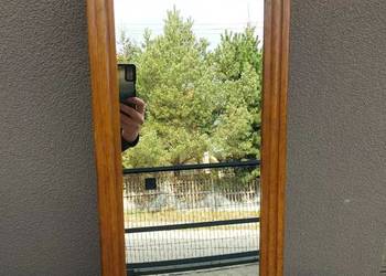 Szafka lustro ze skrzyni starego międzywojennego zegara F059