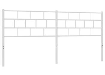 Metalowe wezgłowie białe 193 cm WM-355745