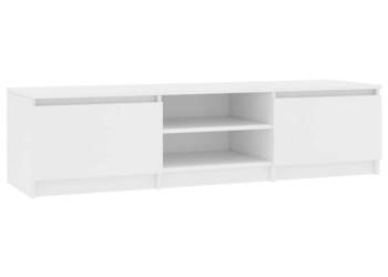 Szafka pod TV biała 140x40x355 cm materiał drewnopochodny WM-800648