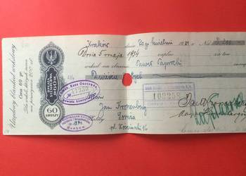 ( 1519 ) Weksel Wystawiony W Krakowie 16