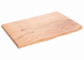 Blat do stołu jasnobrązowy 60x40x2 cm lite drewno dębowe WM-3156344