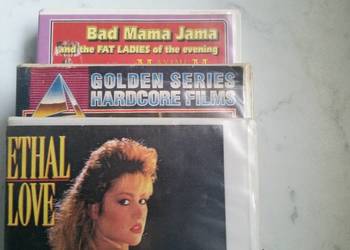 3 kasety VHS - Hotel Bizarre, Bad Mama Jama and the Fat..., Lethal love