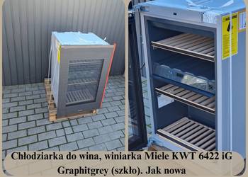 Chłodziarka do wina, winiarka Miele KWT 6422 iG Graphitgrey. Jak nowa
