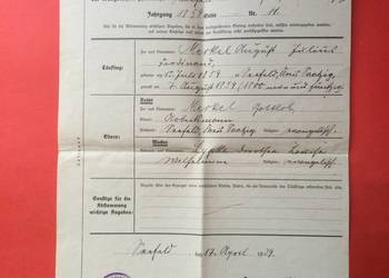 ( 677 ) Dokument niemiecki