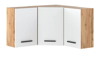 Szafka Kuchenna Wisząca Narożna Modułowa 90cm Blande Wotan Biały Mat