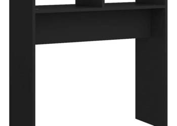 Stolik konsolowy czarny 78x30x80 cm materiał drewnopochodny WM-808297
