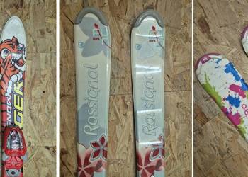 Narty dla dziecka dziecięce 90 120 130 Marker Rossignol Tecno junior