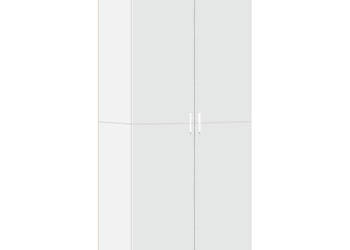 Wysoka szafka biała 80x425x185 cm materiał drewnopochodny WM-3281434