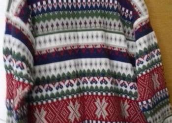 sweter damski kolorowy acryl+wełna, ITALIA, mięciutki, 72 cm