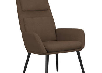 Fotel brązowy obity tkaniną WM-341315