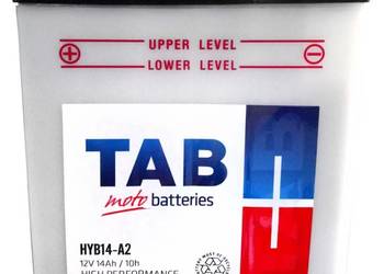 Akumulator motocyklowy TAB YB14-A2 (HYB14-A2) 12V 14Ah 135A