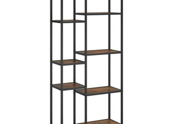 Regał na książki 80x30x180 cm stal i materiał drewnopochodny WM-336360