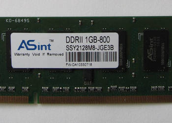 Pamięć RAM do notebooka 1GB DDR2 800Mhz