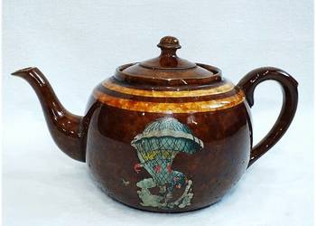 Stary ceramiczny Dzbanek / Imbryk VEB do kawy herbaty z lat 50-tych z PRL