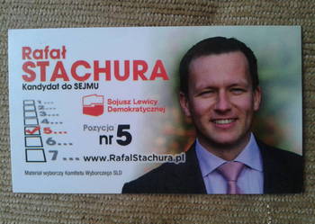 KALENDARZYK LISTKOWY 2011/2012 - RAFAŁ STACHURA Z SLD