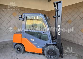 Wózek widłowy TOYOTA 8FDF30 , maszt 4 m wolny skok, 8FD30 widlak Linde