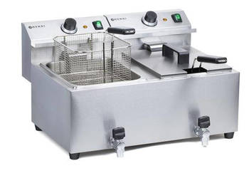 Frytownica MASTERPRO z kranem spustowym - 2 x 8L 209301