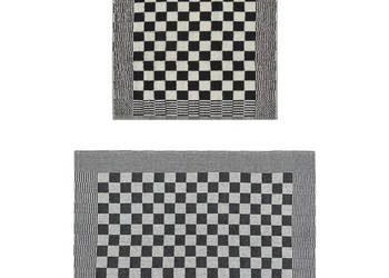 Zestaw 10 ręczników czarno-biały bawełna WM-136291