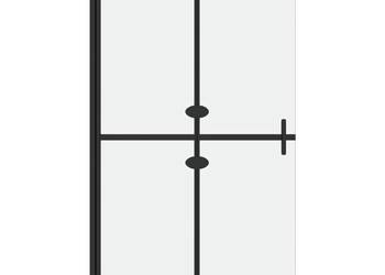 vidaXL Składana ścianka prysznicowa, mrożone szkło