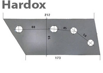Wspornik HARDOX 94613/L części do pługa OVERUM