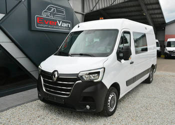 Renault Master średniak 7 osobowy brygadówka doka pełna opcja
