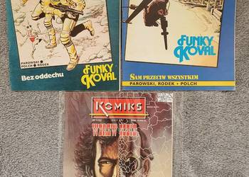 Funky Koval - komplet 3 komiksów, wydanie 1, 1989 stan bdb