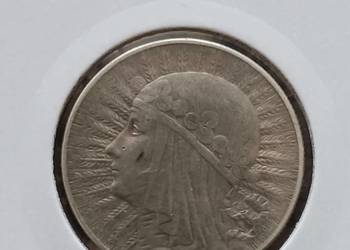 5 zł Głowa kobiety 1934 r. - nr. 3 - najniższy nakład - oryginał