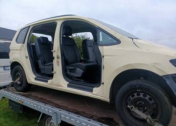 VW Touran 5TA 2019 części fotel próg tapicerka pasy ćwiartka poszycie
