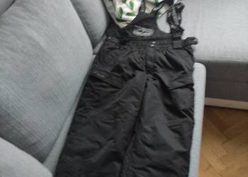 Spodnie czarne narciarskie męskie.