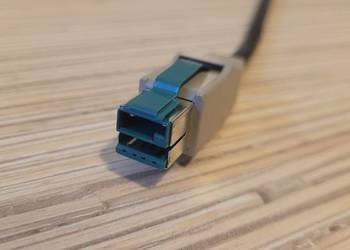 Wtyczka PoweredUSB 12V 2x4Pin terminal POS drukarka kabel przewód