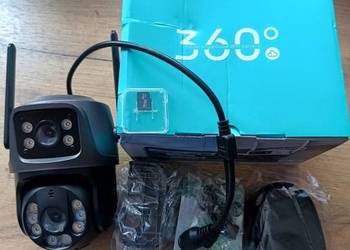Kamera zewnętrzna WiFi obrotowa 4K 8MP HD karta 64G wysyłka