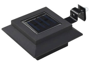 Lampy solarne LED do ogrodu 12 szt. kwadratowe 12 cm czarne WM-277136