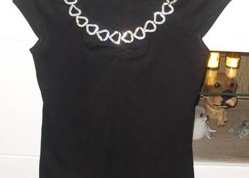 Efektowna Bluzka z a'la naszyjnikiem Serduszka _FASHION_ r .S/M