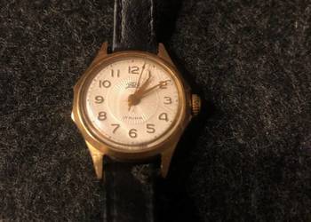 2 Zegarki Damskie: Zaria i Łucz, Mechaniczne,Pozłacane, lata 60 PRL Vintage