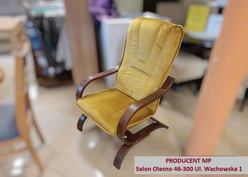 Nowy Fotel FINKA- Tkanina ZMYWALNA, Wyprzedaż = PRODUCENT