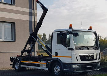 MAN TGL 12.220 HAKOWIEC 4x2 KLIMA HAKOWIEC DO KONTENERÓW MANUAL