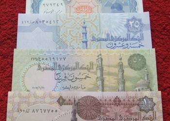 EGIPT Kolekcjonerskie Banknoty Zestaw - 5 sztuk UNC