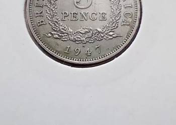 Stare monety 3 pens 1947 Brytyjska Afryka Zachodnia