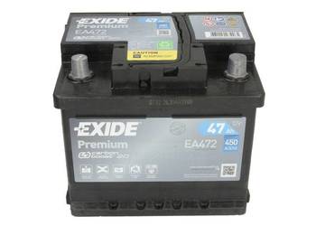 Akumulator 47Ah 450A Exide Premium EA472 PRAWY PLUS