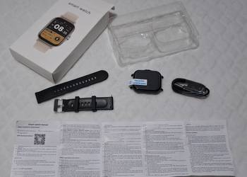 Zegarek, smart watch, GT20, czarny, HryFine (Elektronika)