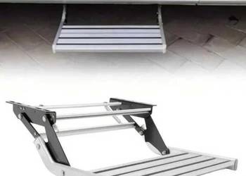 Stopień schodek wejściowy wysuwany kamper przyczepa kempingowa