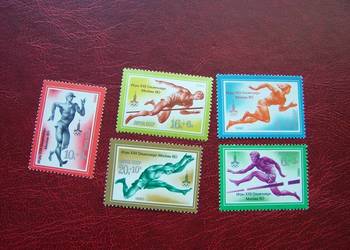 ZSRR 1980 MNH Mi. 4921/25 Sport Olimpiada Moskwa 80