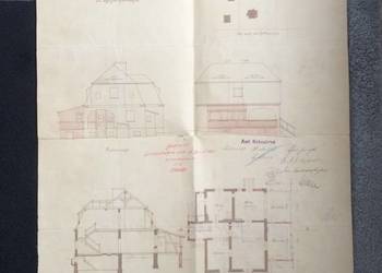 ( 808 ) Plan Rozbudowy Domu w niem. m. Bosin k. Finkenwalde